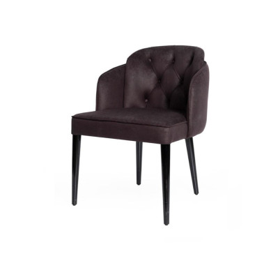 Ontwerpstoel Armstoel Gestoffeerde stoelen Lounge Massief hout Textiel Houten fauteuil Nieuw