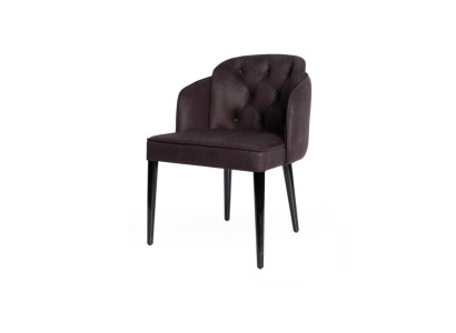 Ontwerpstoel Armstoel Gestoffeerde stoelen Lounge Massief hout Textiel Houten fauteuil Nieuw