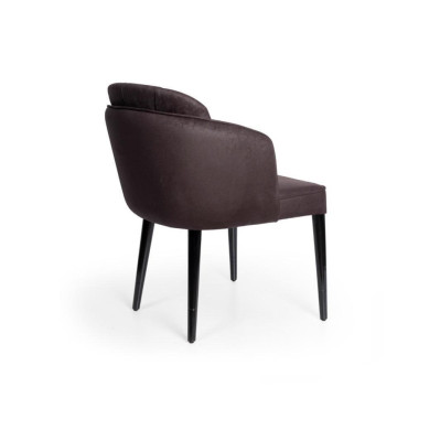Ontwerpstoel Armstoel Gestoffeerde stoelen Lounge Massief hout Textiel Houten fauteuil Nieuw