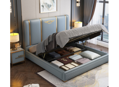 Bed Padding Design Luxe Metalen Bedden Dubbel Huwelijks Slaapkamer Leer