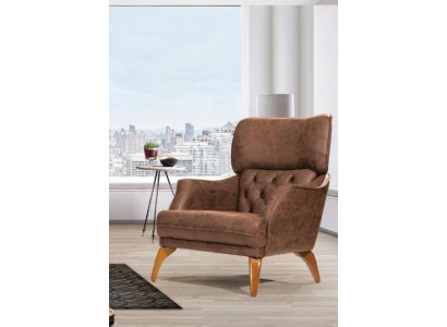 Luxe fauteuil bank gestoffeerd meubilair Chesterfield Design bank leer
