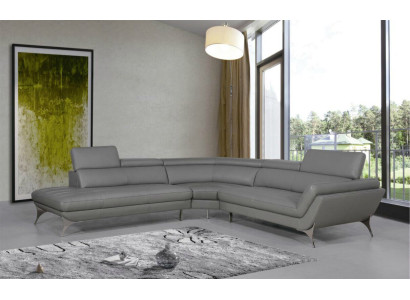 Leren bank Bank Woonlandschap Hoekbank Hoekstel Ontwerp Modern Sofa 1541