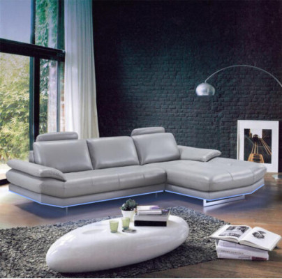 Leren bank bank woonlandschap hoekbank hoekgroep design modern sofa 1508