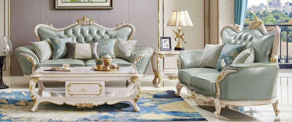 Designbank 3-zits Chesterfield bank Beklede banken Chesterfield zitbank Massief hout