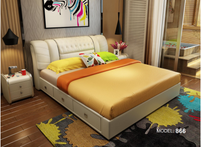 Luxe slaapkamer bed gestoffeerd tweepersoonsbed 180x200 meubelontwerp inrichting