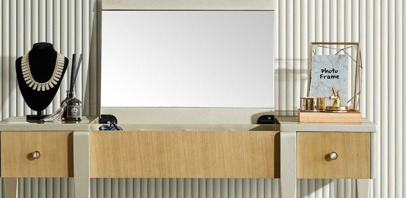 Make-up tafel Make-up commode Cosmetica consoles Kaptafel Massief hout