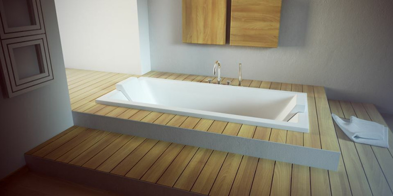 Luxe badkuip Rechthoekig vrijstaand bad Badkuipen voor badkamers