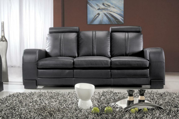 Sofa set bekleding bank bank set 3+2 zitsbanken banken leer nieuw