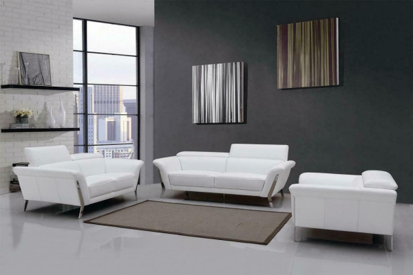 Sofa van leer Set 3+2 (zonder fauteuil) Bank Zitkussen Garnituur 1547