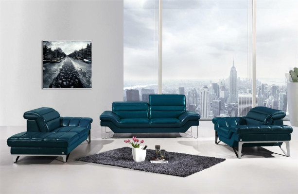 Sofa set van leer, 3+2 zits bankstel (zonder fauteuil), zitbank kussen set 994.