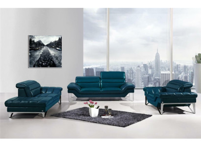 Sofa set van leer, 3+2 zits bankstel (zonder fauteuil), zitbank kussen set 994.