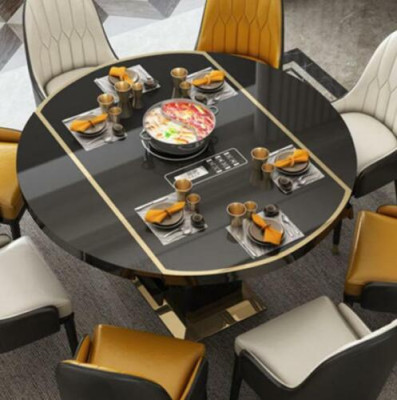 Multifunctionele eettafel Tafels Ronde tafel Eetkamermeubilair Roestvrijstalen keuken rond