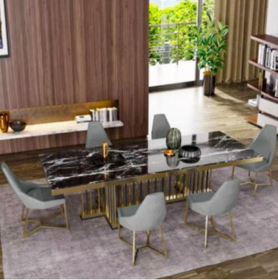 Meubels Tafel Tafels Eetkamer Ontwerp Keuken Luxe Moderne Marmeren Eettafel 90x160