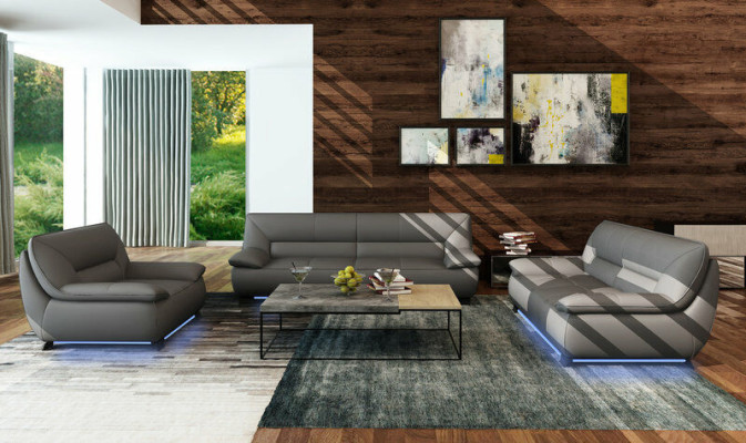 Sofa Bank Bekleding 3-Zits Leerbanken Bankstellen Zitontwerp