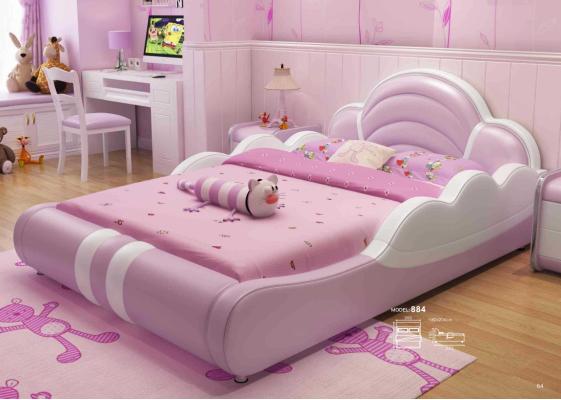 Kinderkamerbed Meisjesbedden Slaapkamerontwerp Tweepersoonsbed Nieuw