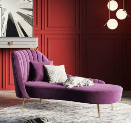 Chaise Lounge Ligstoel Luxe Meubels Gestoffeerde Ligbank Bank Ontspanning Chaiselounge