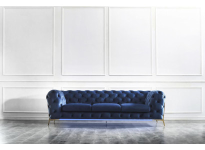 Chesterfield zitplaats van textiel stof 2-zits woonkamer bank bankstel
