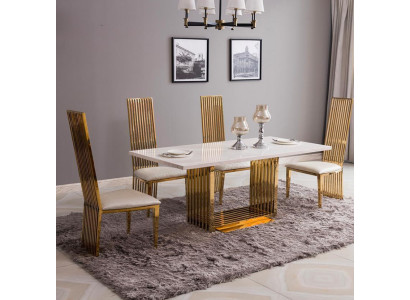 Luxe tafel Metaal Eettafel Mega Design Metalen Tafels 140x80 Eetkamermeubels