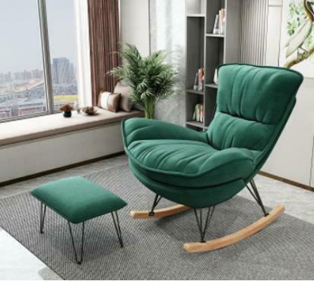 Fauteuil Ontwerper Stoel Bekleding Relax Stof Voetenbankje Eenpersoons Club Bank