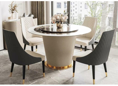 Marmeren eettafel Moderne eetkamer Woonkamer Keuken Tafels Design Tafel Rond Nieuw