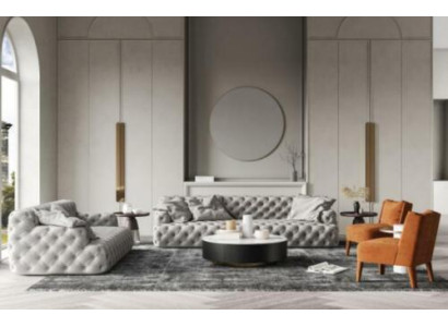 Leder bankstel 3+2 zitsbank Chesterfield stoelontwerp bank lounge bankstellen