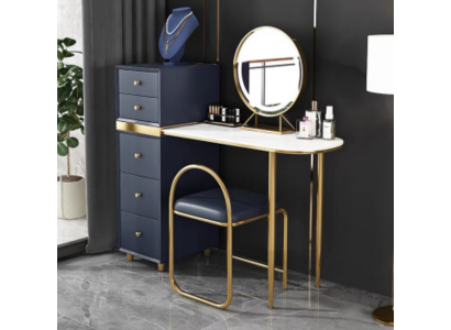Kaptafel Kruk Compleet Set Commode Slaapkamer Nieuw 2-delig
