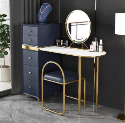Kaptafel Spiegel Kruk Set Ladenkast Slaapkamer Nieuw Make-up