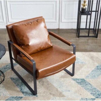 Ontwerper Lendensteun Stoel Gestoffeerde Bank Zitter TV Woonkamer Fauteuil Club
