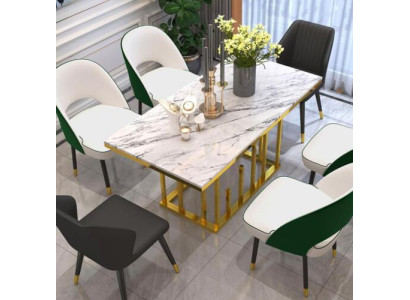 Luxe eettafel eetkamer meubilair inrichting tafel metaal design tafels eettafels