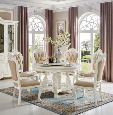 Ronde ronde tafel houten tafels klassieke eetkamer barok rococo meubels nieuw