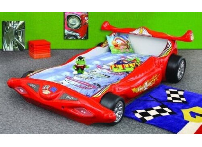 BED MET MATRAS KINDERBED AUTOBED KINDERKAMER KLEURENKEUZE RACEAUTO