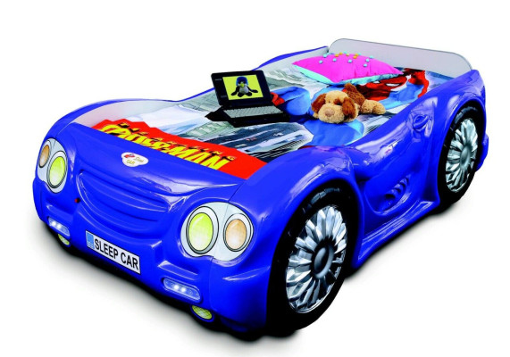 Race car bed with mattress children's bed car bed blue
