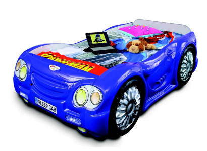 Race car bed with mattress children's bed car bed blue