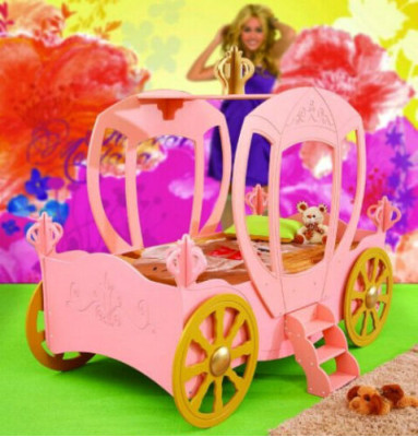 KINDERBED Prinsessenbed Koets nieuw JEUGDBED AUTOBEDDEN CARRIAGE