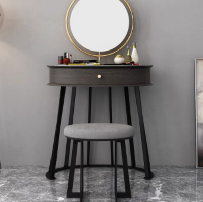Make-up tafel Spiegel Stoel Luxe console Ladenkast Slaapkamer 2-delig.