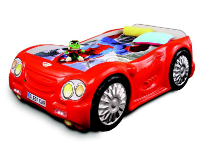 Bed kinderbed raceauto bed ontwerp kind kinderkamer tienerbed