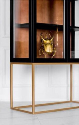 Vitrine kasten Vitrine kast Hout Glas Meubels Ontwerp Woonkamer Glazen kast