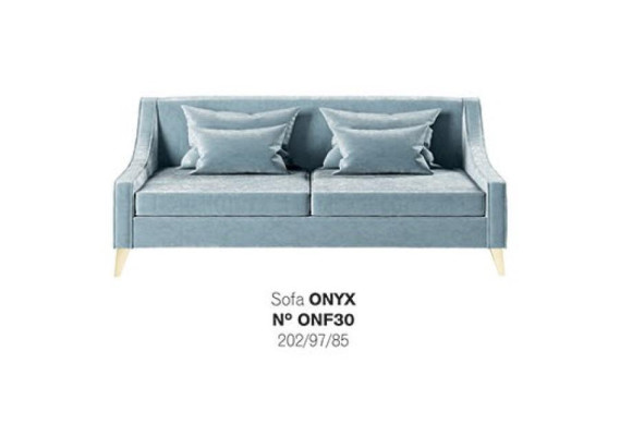 Samt Driezitsbank 3-zits banken Stof Woonkamer Polyester Modern Luxe Blauw