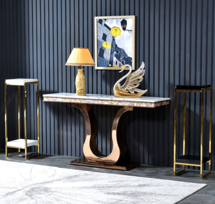 Ontwerper roestvrijstalen console tafel console consoles