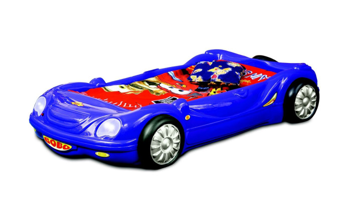 Kinderkamerbed Racewagen Kinderbed Auto Racebed Ontwerp met Licht Matras