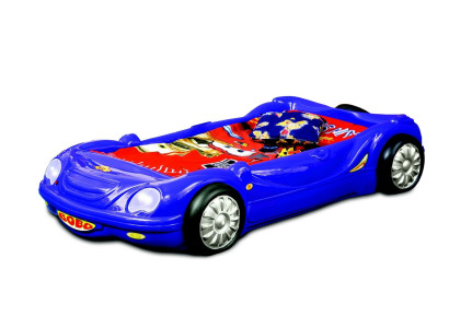 Kinderkamerbed Racewagen Kinderbed Auto Racebed Ontwerp met Licht Matras