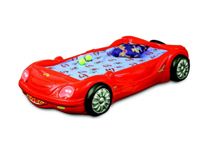 Kinderkamer bed kinderbed ontwerp racewagen autobed met matras