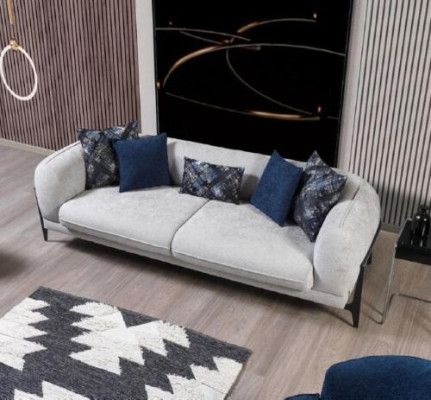 Sofa Bank Bekleding Driepersoons Grijs Bankstellen Meubels Modern Ontwerp 3-zits Banken Nieuw