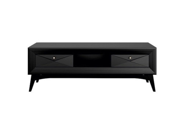 Lowboard tv-standaard Sideboard Tafel Woonkamer Modern Hout Zwart Design