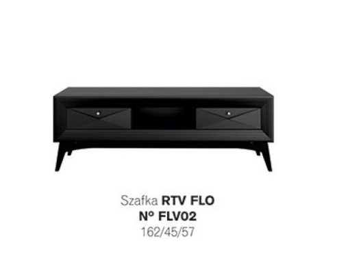 Lowboard tv-standaard Sideboard Tafel Woonkamer Modern Hout Zwart Design