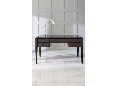 Schrijftafel Bureau Kantoor Kantoortafel Computertafel Hout Luxe Bruin Design