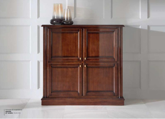Commode luxe kast kasten dressoirs woonkamer hout klassiek ontwerp bruin