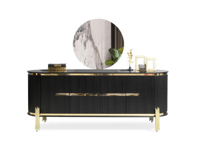 Sideboard Luxe Kast Plank Hout Dressoir Kasten Woonkamer Modern Designer