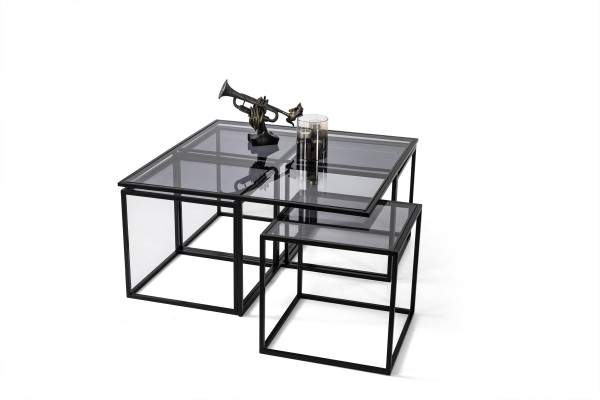 Koffietafel salontafel designertafel metalen woonkamertafel tafel