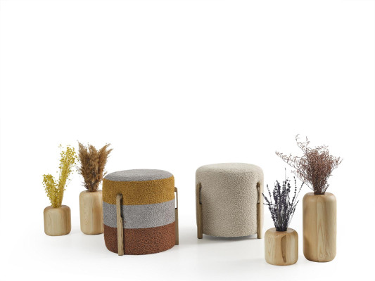 Groep Kruk Polyester Woonkamer Stoel Stof Luxe Zitter 2-dlg. Nieuw